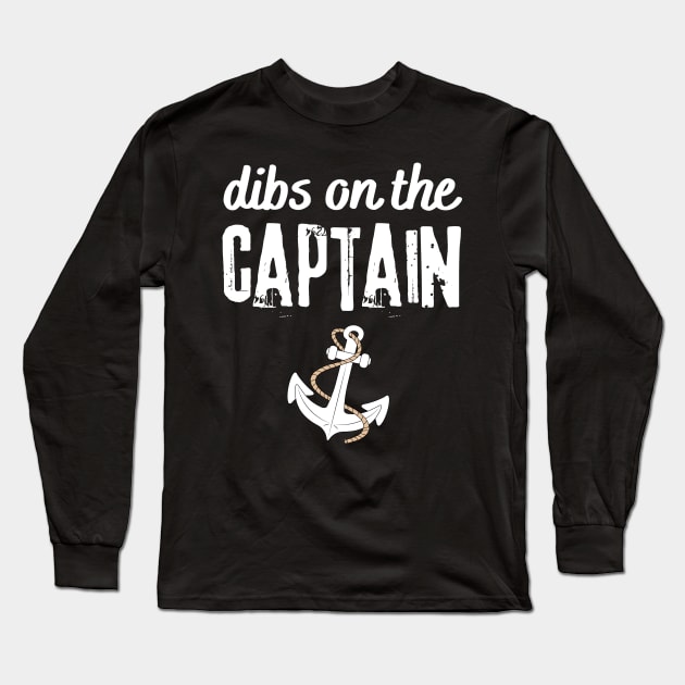 Wife Dibs on the captain Long Sleeve T-Shirt by Teewyld